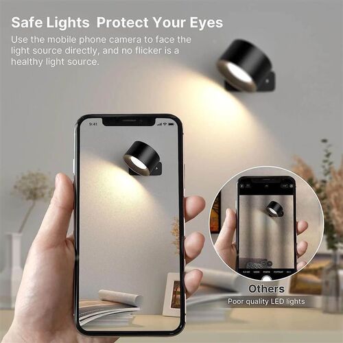 LED Wall Sconces light, 3 Brightness Levels 3 Color Modes Wa