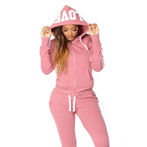 2023 Spring Autumn Women Sweatshirt Set Solid Color Casual Z