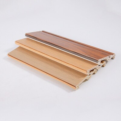 Solid wood skirting line plastic bamboo fiber实木踢脚线1跨境