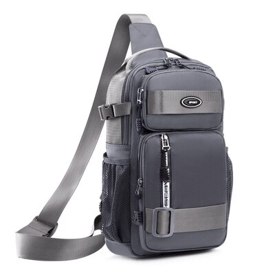 Mens Breast Bag Large Capacity Waist Bag Personality rend L