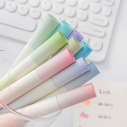 4Pcs/set Macaron Highlighters Color Gradient Highlighter Pen