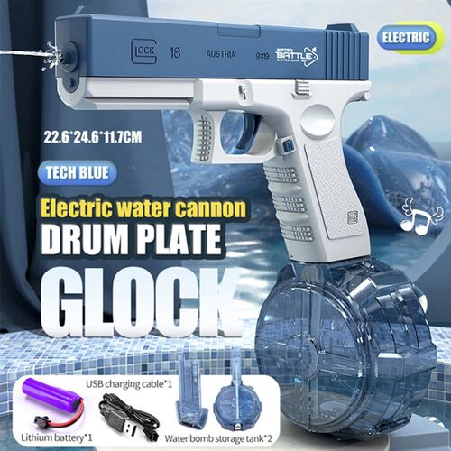 Summer Water Gun Electric Glock Pistol High-pressure Full Au
