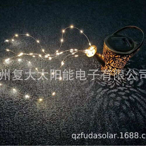 Spot Solar Rose Kettle Lamp Solar Silver Wire Lamp 60 Lamp