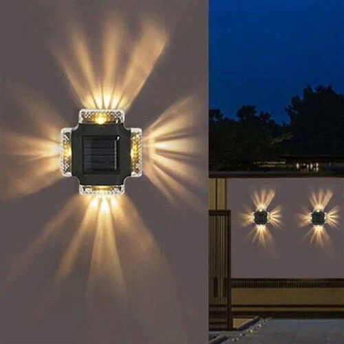 LED Solar Wall Lamp Waterproof Solar Garden Light Four