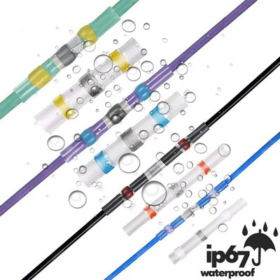 250/100Pcs Solder Seal Wire Connectors - Heat Shrink Solder