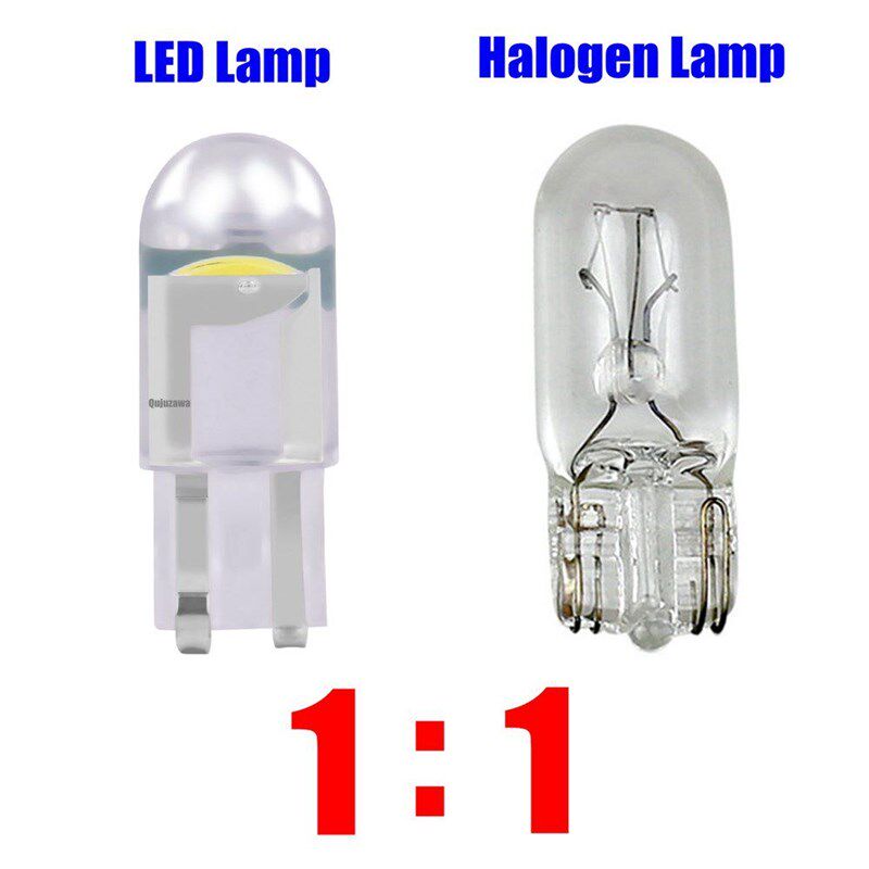 1PCS T10 W5W WY5W COB LED Car Wedge Parking Light Turn Side