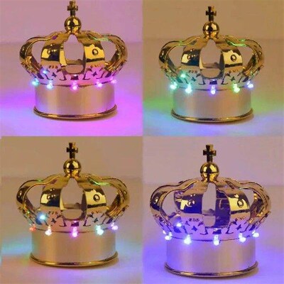 1PC Rechargeable Crown Shape LED Champagne sparkler Light