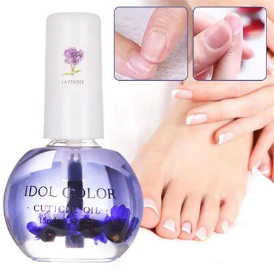 15ml Nail Cuticle Oil with Dried Flower Nourishment Oil Soft