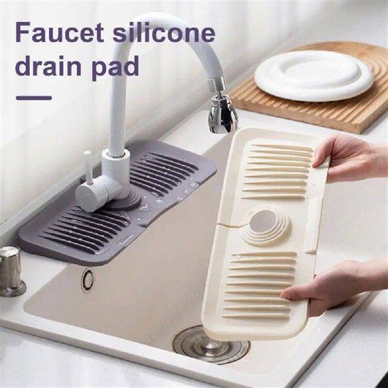 Water Spill Prevention Mat Water-absorbent Silicone Drain - 实物图