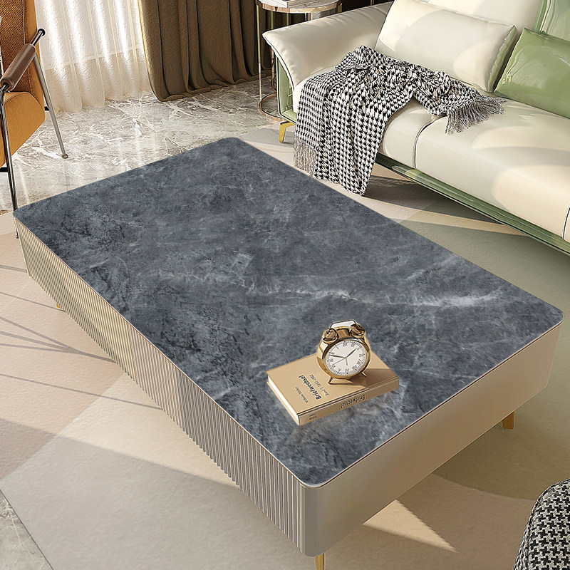 pvc软玻璃桌布高级感水晶板大理石纹餐桌垫防水防油防烫PVC茶几垫,居家布艺,桌布,淘宝优惠券,粉丝福利购,淘宝优惠卷