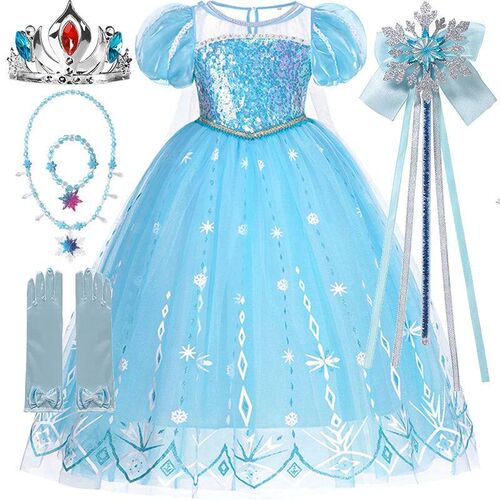 Girls Sleeping Beauty Aurora Cosplay Princess Dress Kids
