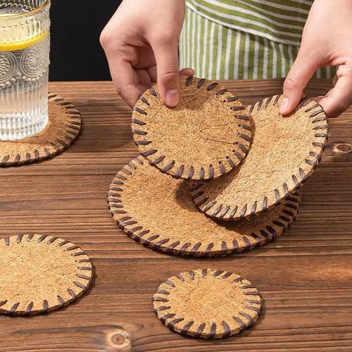 椰丝隔热垫子家用防烫锅垫碗垫耐高温餐桌垫耐热盘子垫杯垫茶壶托