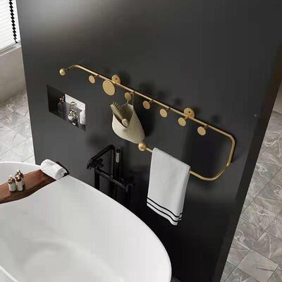 店轻奢衣帽XYL架衣卧室架玄关衣酒帽间卫进门挂衣架墙上装饰生间