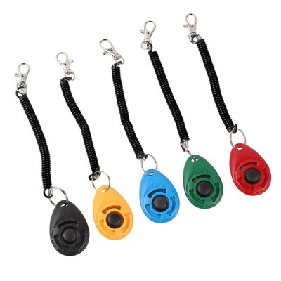 Dog Training Clicker Pet Cat Plastic New Dogs Click Trainer