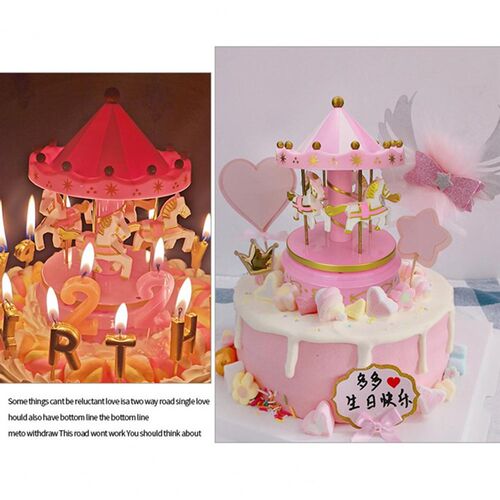 Cute Merry-Go-Round Carousels Music Box Birthday Present Orn