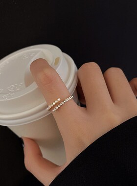 2022 New Korean Exquisite Pearl Flower Ring For Women Fashio