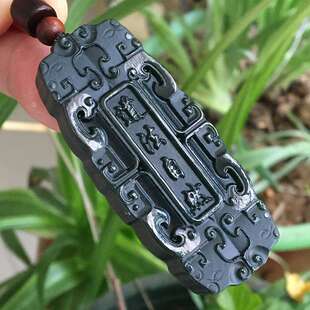 和田玉道法自然玉坠男女士款吊坠玉玉石玉牌玉挂坠