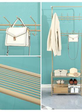 落地9勾卡其挂色衣帽架意卧家室挂衣架铁质小创清83427新衣架厂直