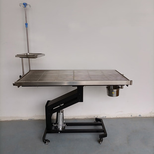 移动不锈钢电动宠物手术台液压升降宠物猫手术床猫笼狗笼电动恒温