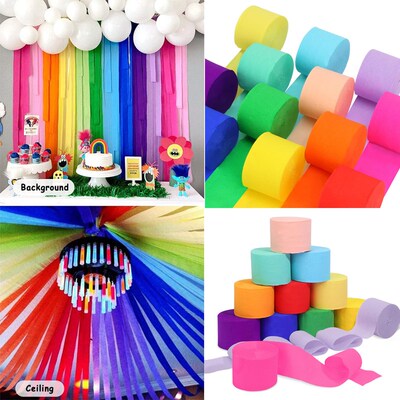 82Feet Crepe Paper Party Streamers Party Decoration Birthday