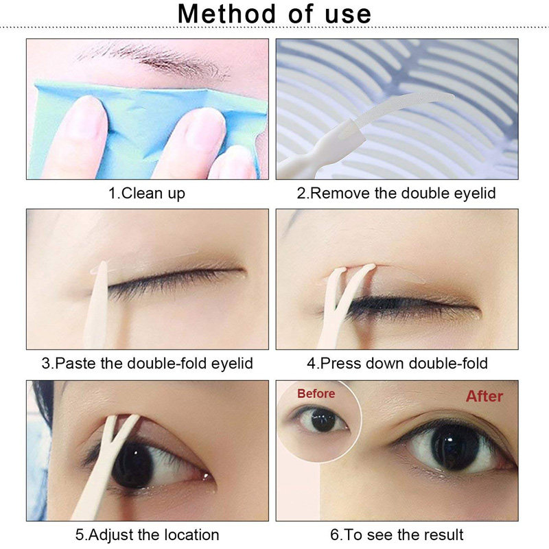 Invisible Double Eyelid Tape Self-Adhesive Transparent Eyeli - 实物图
