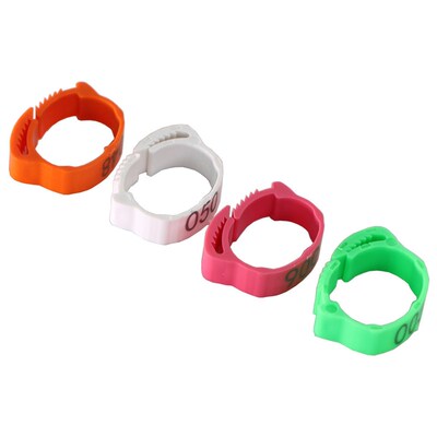 30PCS Chicken Foot Ring Adjustable Size Poultry Leg Digital