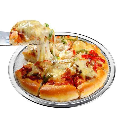 14/16Inch Aluminium Flat Mesh Pizza Screen Oven Bakin Tray