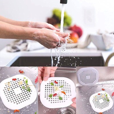 Kitchen Sink Filter Anti-clogging Sealing Pad Bathroom Floor