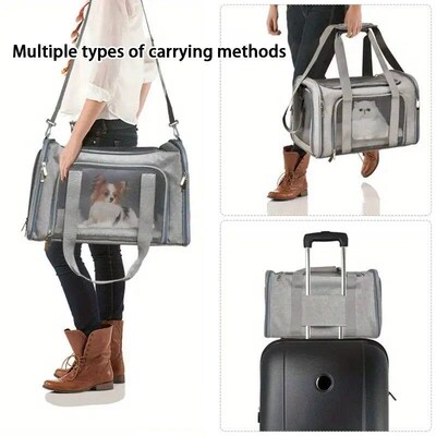 Dog Cat Carrier Bag Pet Puppy Travel Bags Breathable Mesh Sm