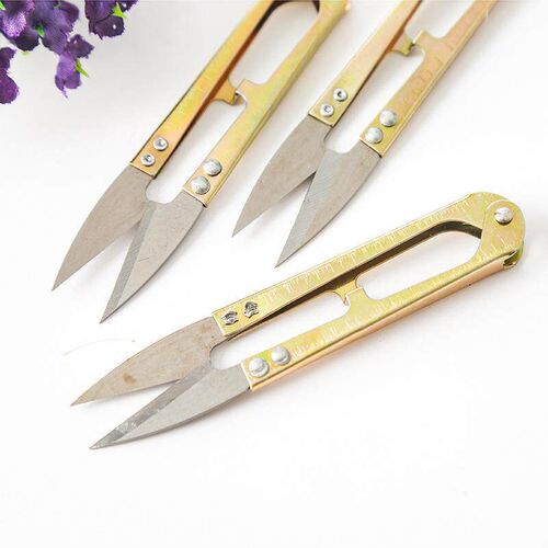 Cross-stitch Scissors U-shaped Scissors Yellow Thread Snips