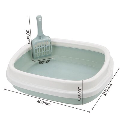 Excrement Training Sqand Litter Box Cat Dog Tray with Scoop