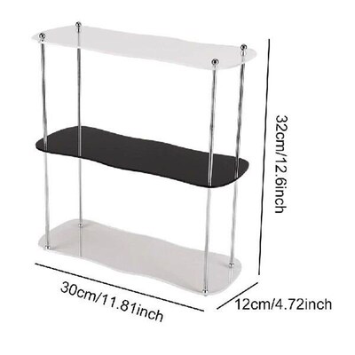 3-Layer Acrylic Desktop Storage Rack Ins Style Desk