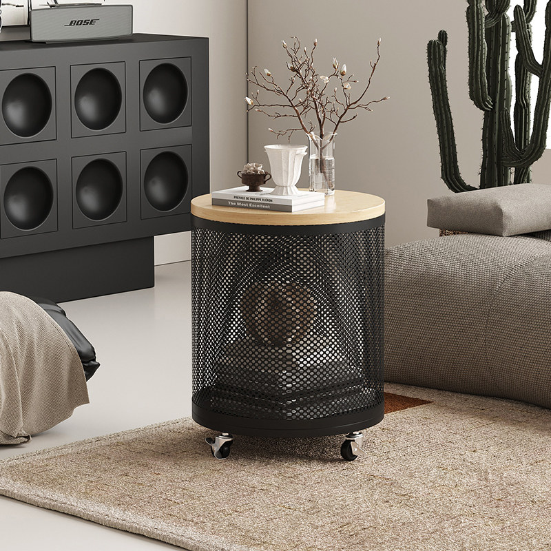 移动实木沙发边几中古侘寂风客厅带轮小茶几卧室床头高级感小边桌,住宅家具,角几/边几,淘宝优惠券,粉丝福利购,淘宝优惠卷