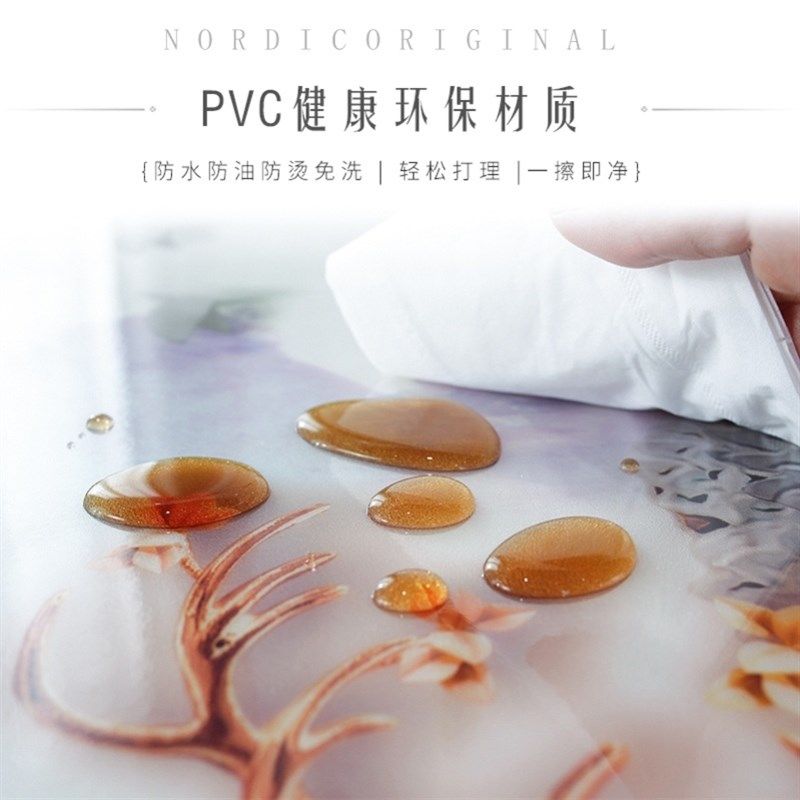 无味pvc桌布防水防油桌面防烫塑料不软玻璃餐桌垫茶几水晶板,居家布艺,桌布,淘宝优惠券,粉丝福利购,淘宝优惠卷