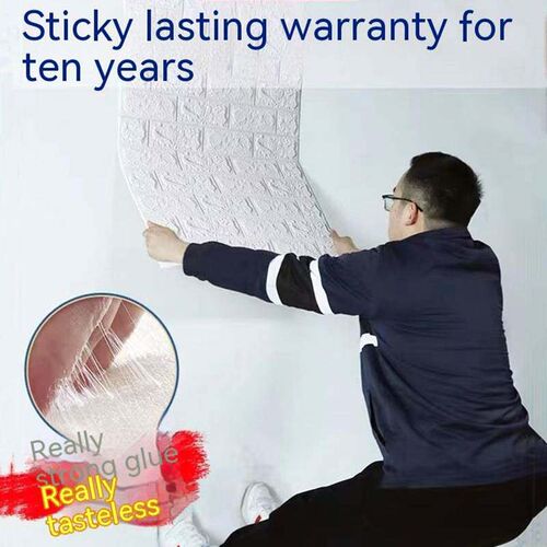 DIY 3D Wall er Wallpaper Roll Self Adhesive White Blue Pink