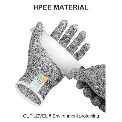 Tools HPPE Cut Resistant Gloves Level 5 Protection High Perf
