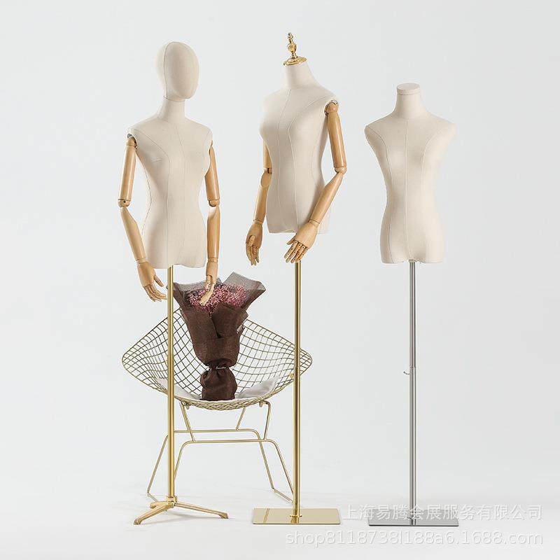 服装店模特女带头手半身婚纱假人台道具模特架全身女装模特展示架