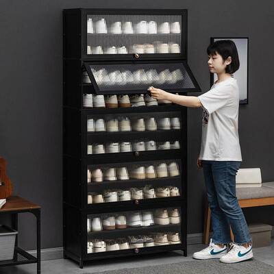 门口鞋柜高鞋款立式入户柜一用体门层外走廊极窄家用鞋YMO架子多