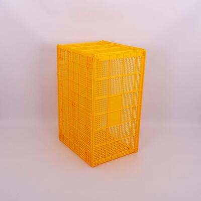 塑胶大号一黄色塑料IPN周转大号纺织框米周转筐结筐实料全制做