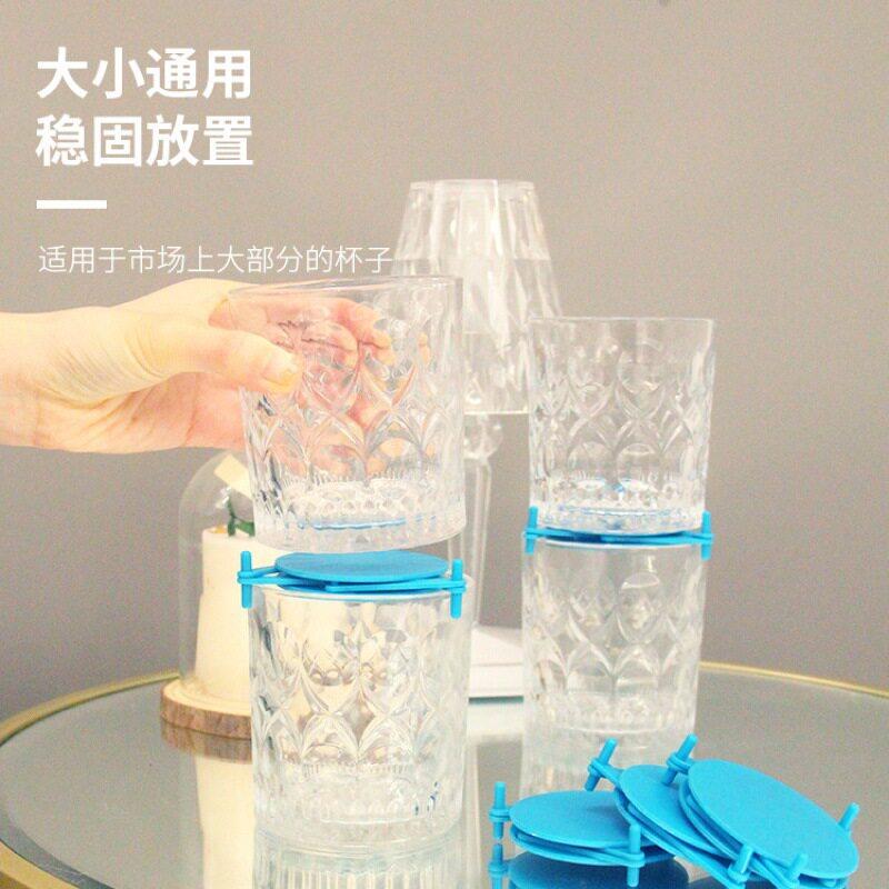 亚马逊跨境爆款可伸缩调节叠加杯架茶杯咖啡杯水杯玻璃杯收纳架
