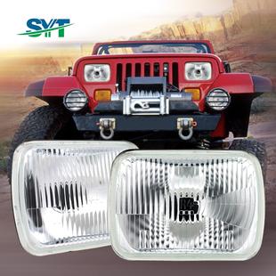 7英寸前大灯6054光束灯前大灯H4灯泡 6052半封闭灯芯7寸方灯5