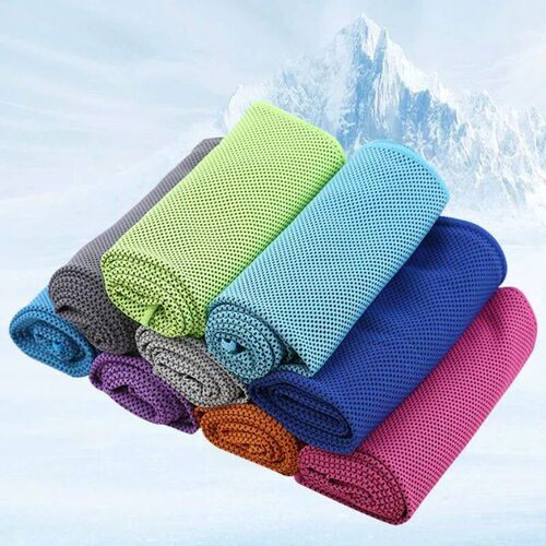Portable Mini Silica Gel Set Cold Towel Polyester Fiber Outd