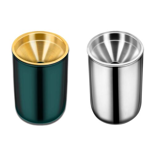 Ashtray Modern Stainless Steel Anti-Ash Ashtray Standing Ash