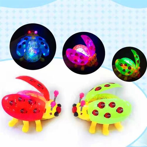 1 Pcs Children Electric Ladybug Toy for Kids Early Education