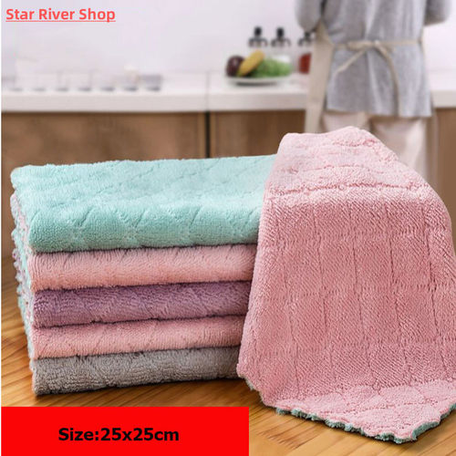 Micro Fiber Cleaning Cloth Rags Water Absorption Non-Stick O