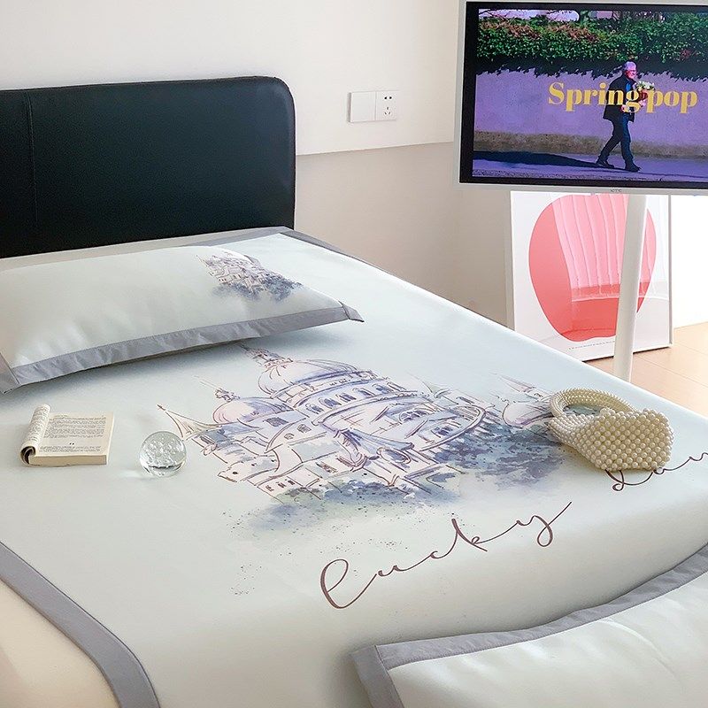 冰丝凉席三件夏季空调席女生学生宿舍冰丝席软席子藤席可机洗二,床上用品,冰丝席,淘宝优惠券,粉丝福利购,淘宝优惠卷