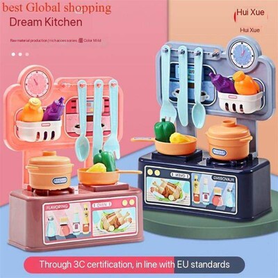 cheap playing kitchen set toys girls boys gift kids cooking