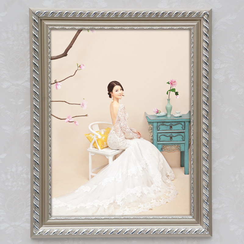 实木相框结婚照挂墙欧式1 20 2 30 3寸挂墙放大欧式婚纱框,家居饰品,相框/画框,淘宝优惠券,粉丝福利购,淘宝优惠卷