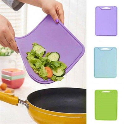 Flexible Chopping B Cutting Board Silicone 1Pc Plate