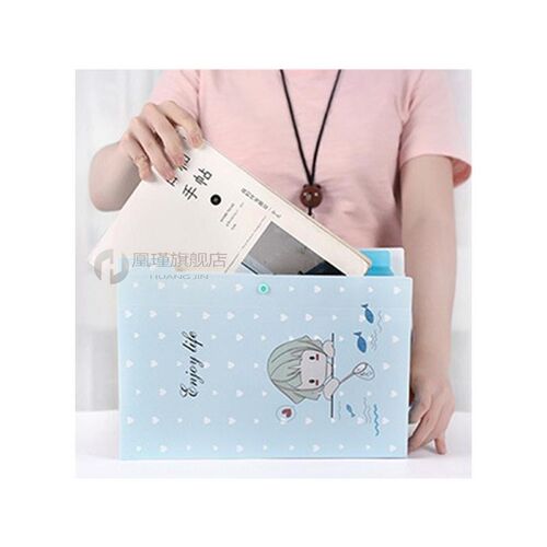 Cute Cartoon A4 File Folders 5 Pockets Office Expanding File